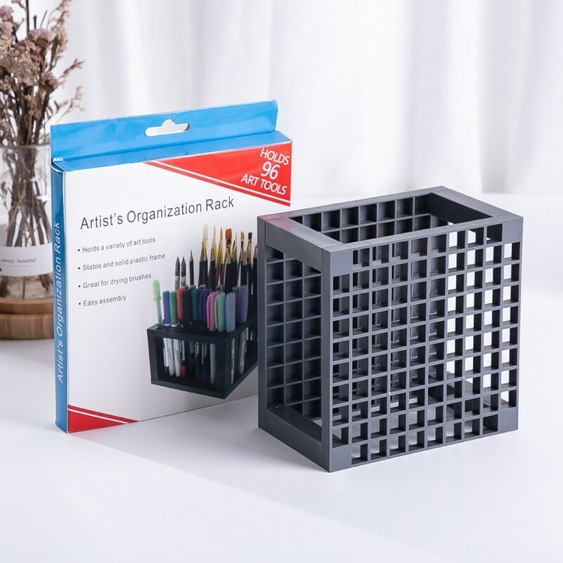96 Hole Pencil Brush Holder Acrylic Pen Holder Desk Stand Organizer For  Pencils Paint Brushes Markers Display And Home